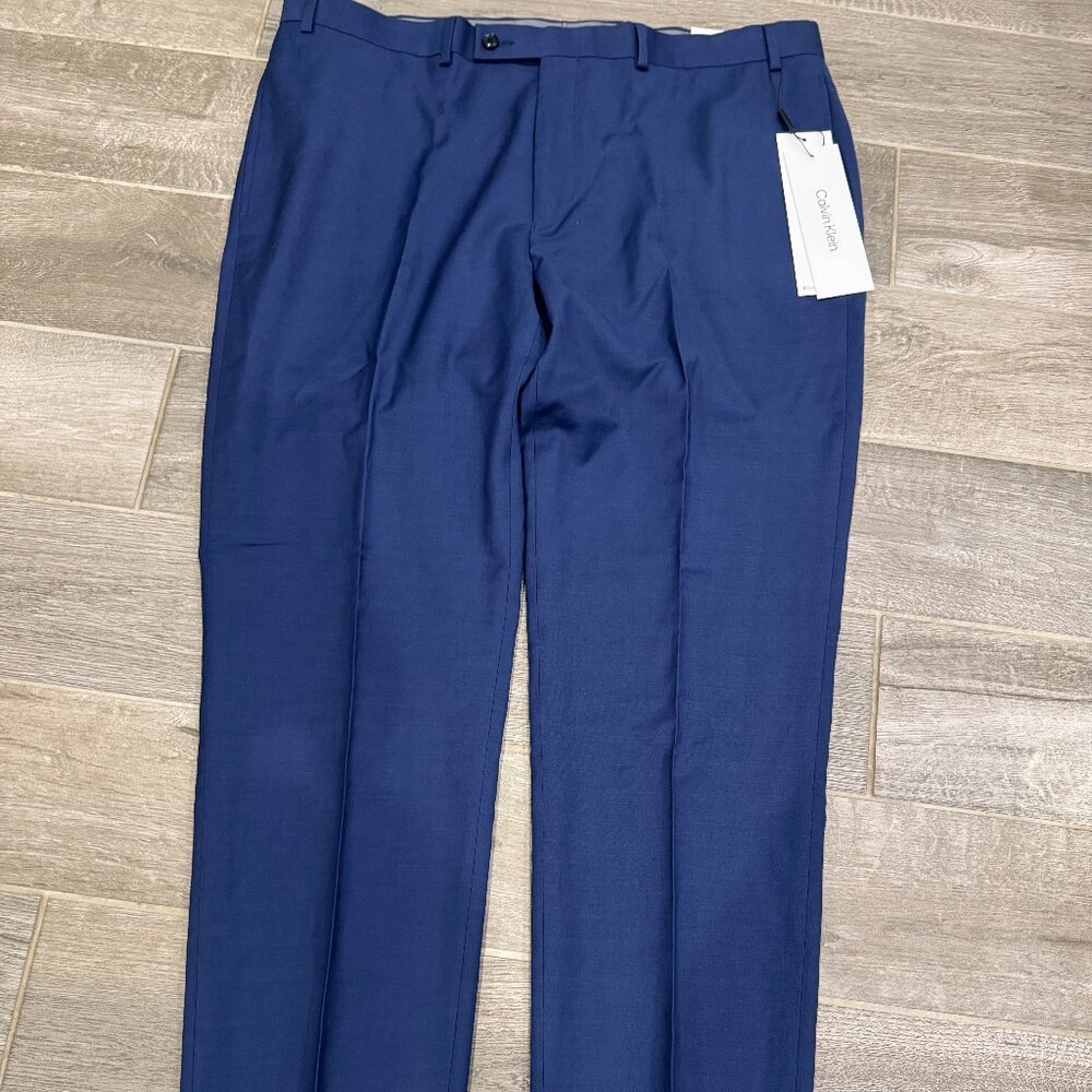 Calvin Klein X Slim Fit 100%‎ Wool Dress Pants 40x32 BNWT